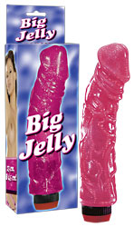 Вібратор BIG JELLY малиновий
