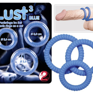 Кільця на пеніс Lust (блакитні)