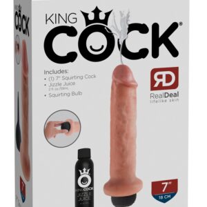 Фалоімітатор з ефектом еякуляції King Cock