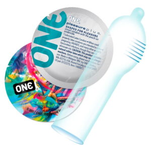 Презерватив з стимуляцією ONE Pleasure Plus